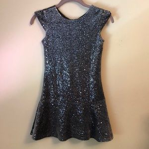 Children’s place grey sequin dress size M 7/8